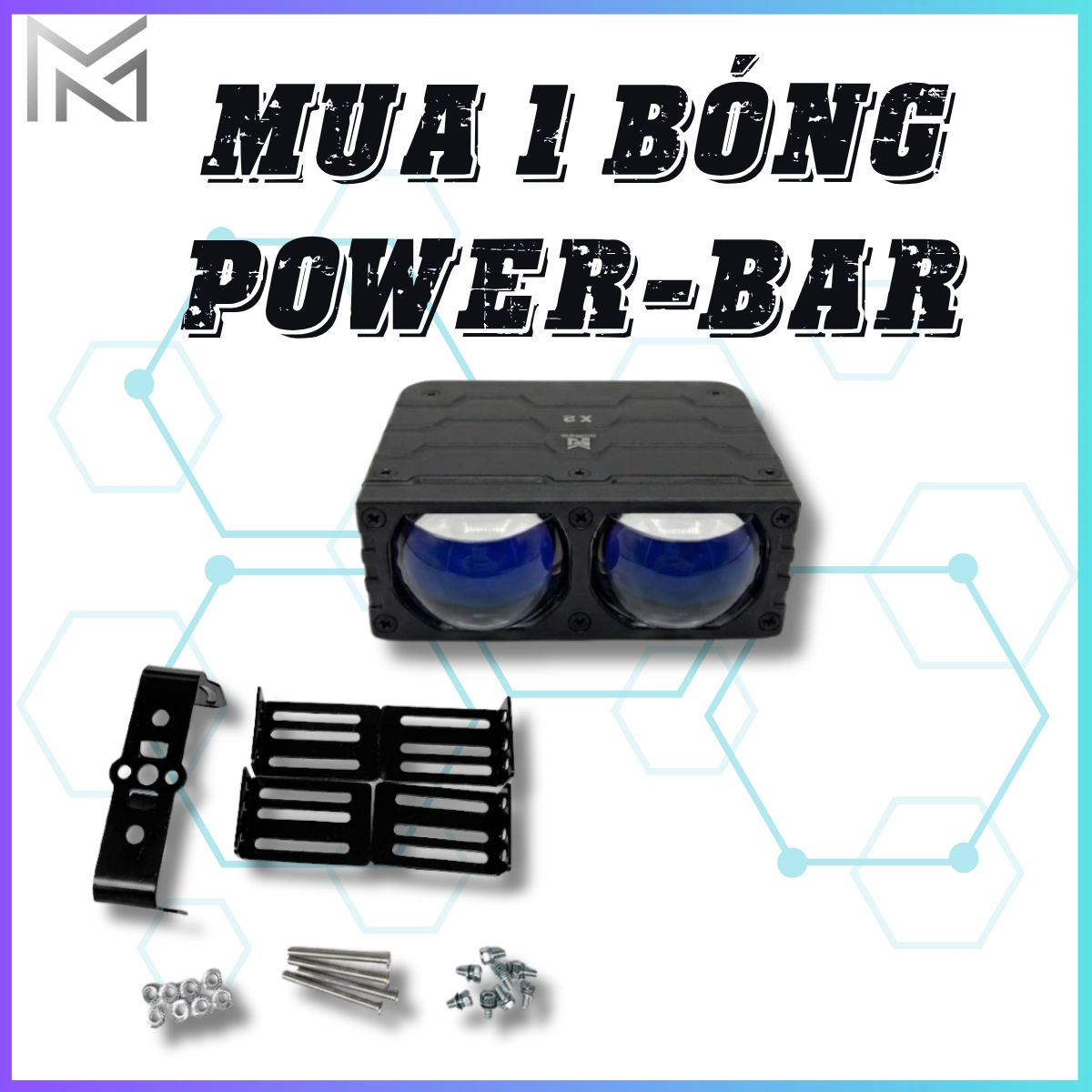 ĐÈN TRỢ SÁNG POWER BAR 90w ÁNH SÁNG TRẮNG  . CÓ QUẠT TẢN NHIỆT