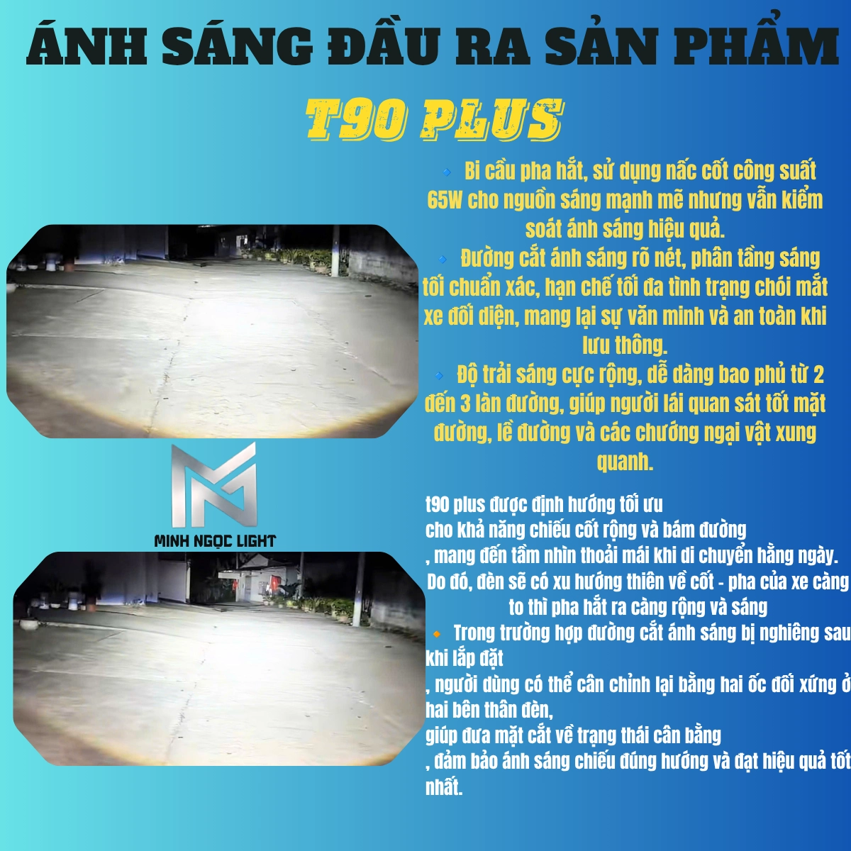ĐÈN PHA Led T90 Plus + CHÂN H4 trong phân khúc Bi Cầu MiNi - Bảo hành 2 năm lỗi 1 đổi 1 ! Đèn Pha Đèn Ô Tô Máy H4 12v vs 24v